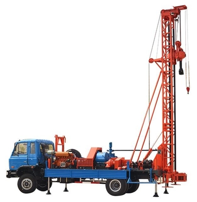 400m 작은 우물 드릴링 리그는 도로 Borewell 반전 순환 떨어져 트럭을 선회했습니다