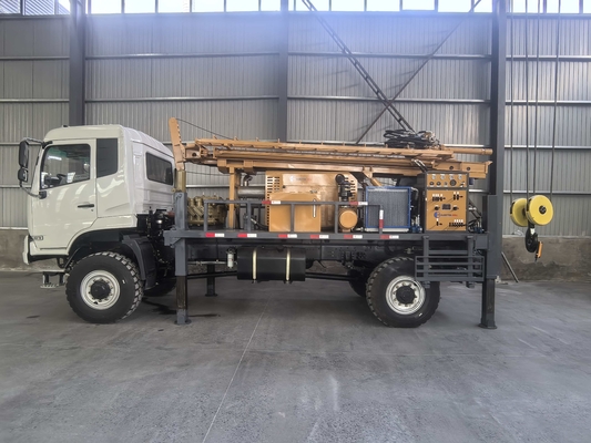 GL500T 수압 트럭에 장착 된 구멍 물 우물 뚫기 리그 깊은 우물
