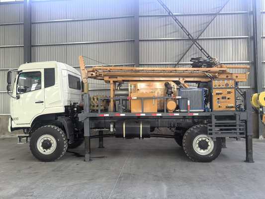 GL500T 수압 트럭에 장착 된 구멍 물 우물 뚫기 리그 깊은 우물