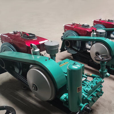 High Performance Horizontal Three Cylinder Reciprocating Single Acting Piston Pump for Core Drilling