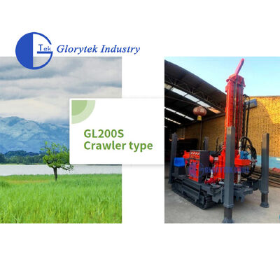 크롤러 체시와 함께 200m 깊이의 완전히 수압 굴착기 / 굴착 기기